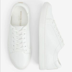 Kenneth Cole white leather sneakers